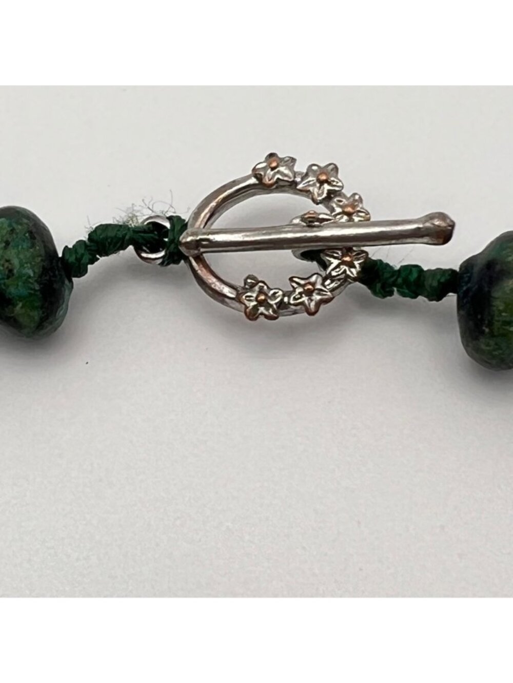 Natural Chrysocolla Graduated Bead Necklace 20" Knotted 128g Statement - Picture 5 of 15